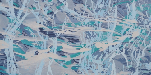 River Clouds by Anne Blenker | Acrylic on Canvas River Clouds